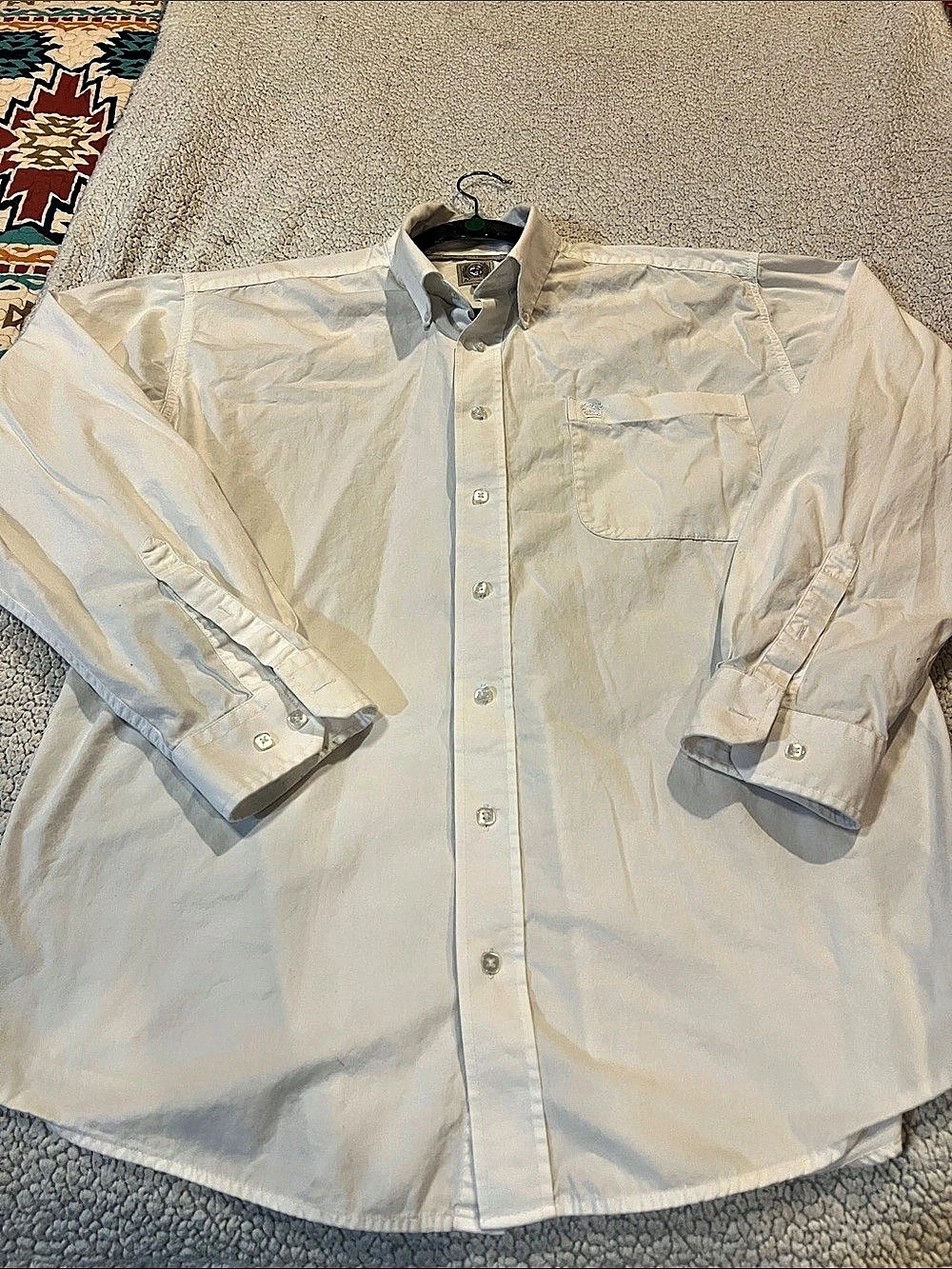 CINCH Men's Button Down Shirt in CLASSIC White